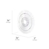 Metal Starburst Sunburst Wall Decor Sculpture by B.J. Keith (36")